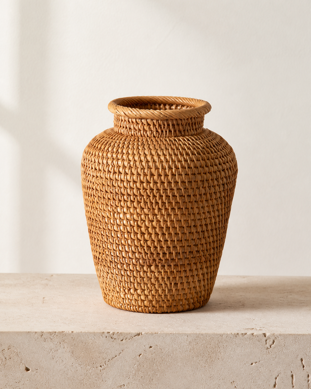 Small woven rattan basket